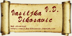 Vasiljka Dikosavić vizit kartica